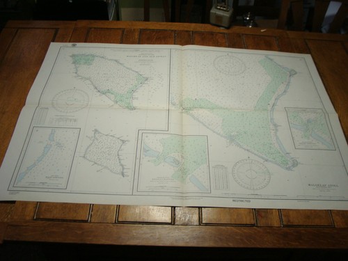Mappa carta nautica - mappa, vintage